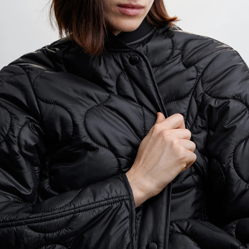 women's quilted padded coat, view 6 - MRSLM
