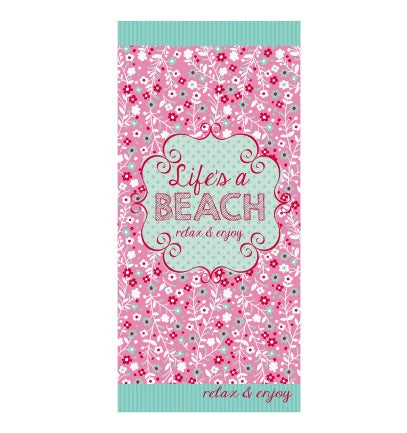 Large printed microfiber beach towel, view 12 - MRSLM