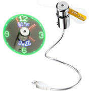 LED clock USB mini fan, view 6 - MRSLM