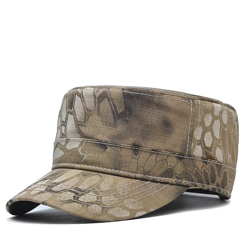 flat-top camouflage hat, view 3 - MRSLM