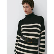 Slim-fit striped knit dress, view 5 - MRSLM