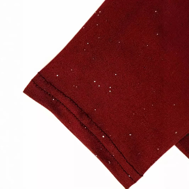 sequin slim fit dress, view 3 - MRSLM