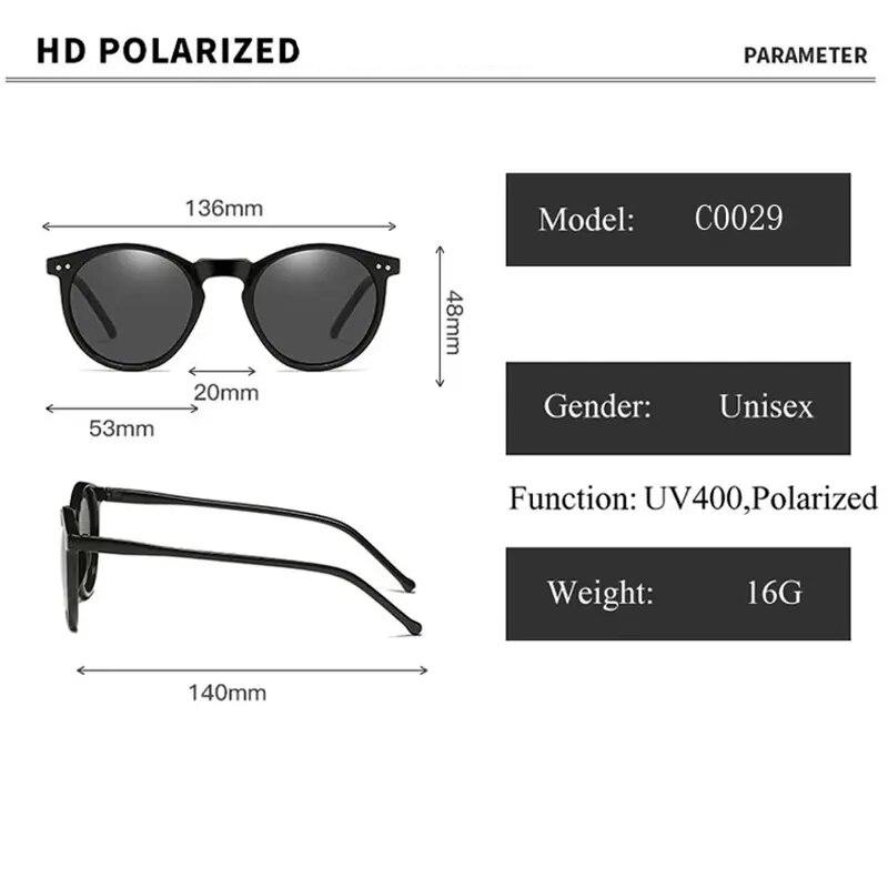 retro round polarized sunglasses, view 13 - MRSLM