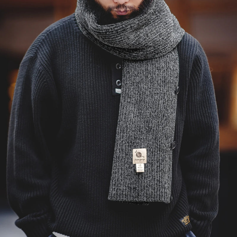 chenille knitted scarf waistcoat, view 3 - MRSLM