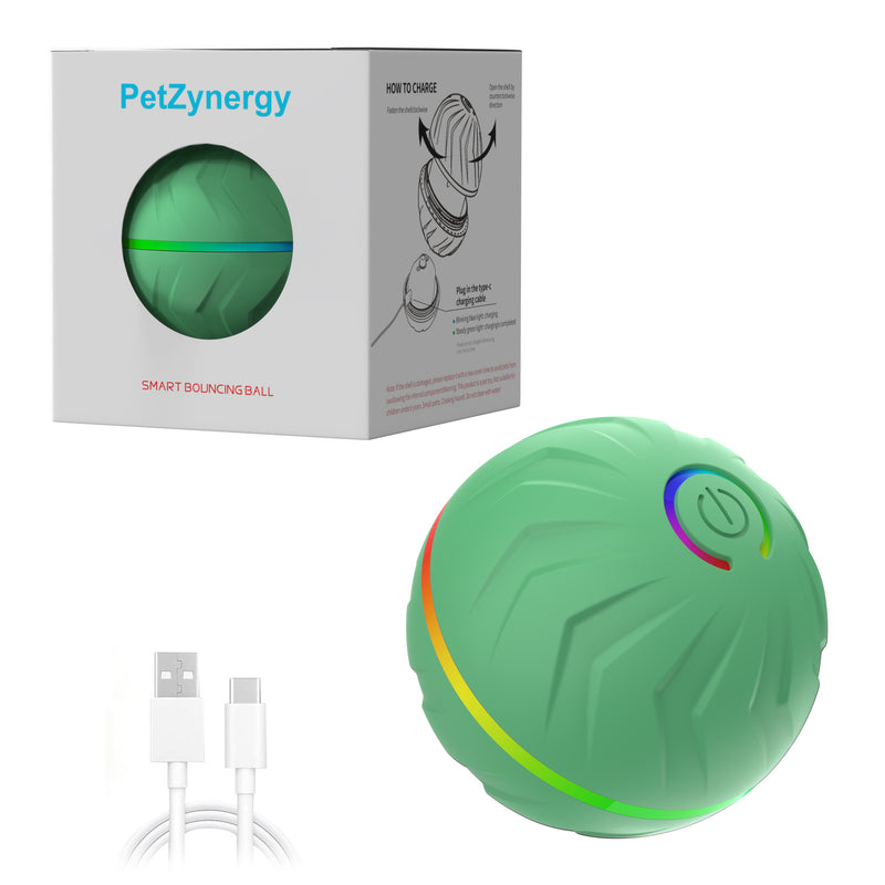 gravity bouncing ball dog toy, view 3 - MRSLM