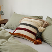 bohemian tufted cushion cover, view 3 - MRSLM