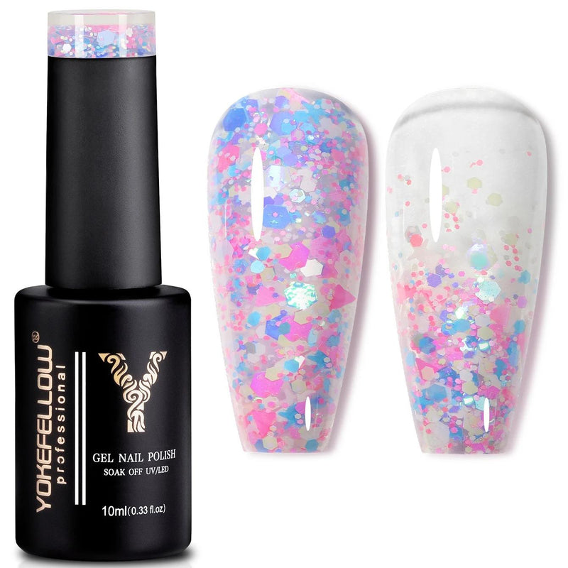glitter sequins gel nail polish, view 5 - MRSLM