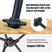 folding camping chair with headrest, view 6 - MRSLM