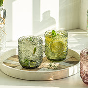 embossed glass petal cup, view 8 - MRSLM