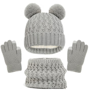 Kids' hat scarf gloves set, view 7 - MRSLM