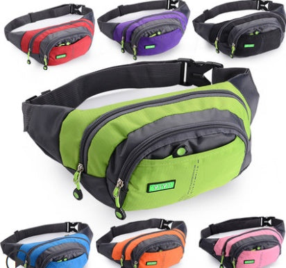 Waterproof Canvas Multi-pocket Phone Chest Bag