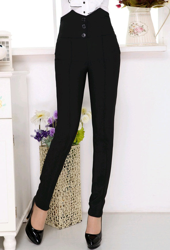 black high waist pencil pants, view 5 - MRSLM