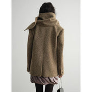 textured blazer with scarf collar, view 5 - MRSLM