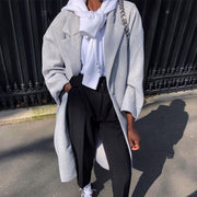 Women's long trench coat, view 3 - MRSLM