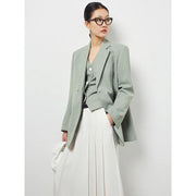 green double breasted blazer, view 6 - MRSLM