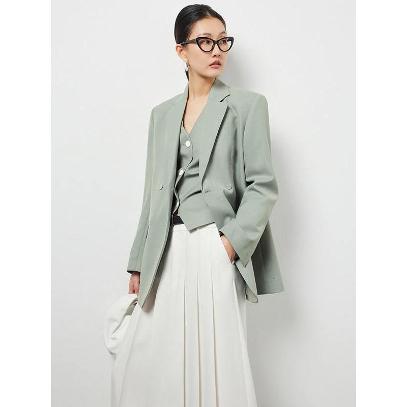 green double breasted blazer, view 6 - MRSLM