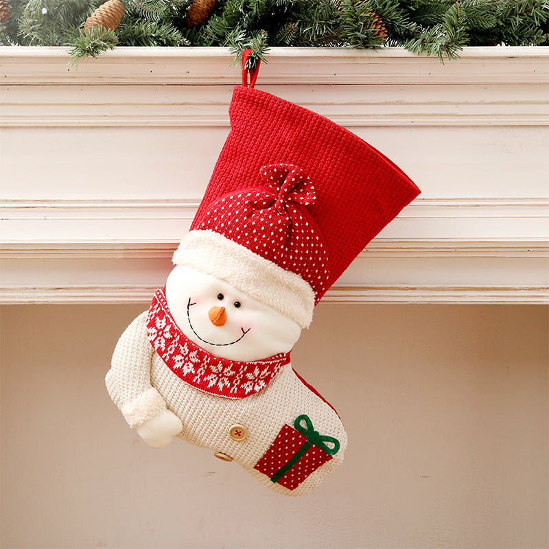 Large knitted Christmas stocking, view 11 - MRSLM