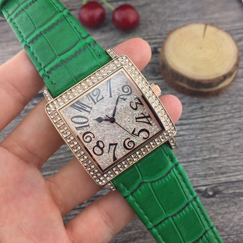 casual men's rhinestone watch, view 3 - MRSLM