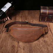 men's leather cell phone belt bag - MRSLM