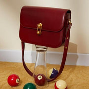 leather crossbody shoulder bag, view 12 - MRSLM