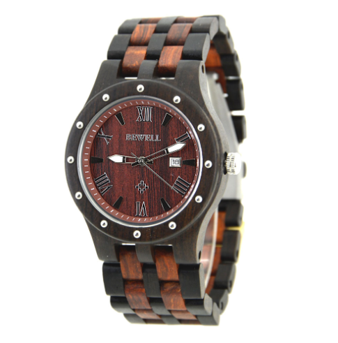 classic wooden watch red sandalwood, view 5 - MRSLM