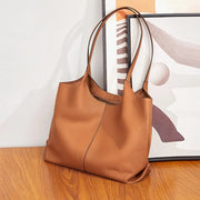 Women's versatile PVC leather tote bag, view 6 - MRSLM