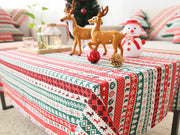 Christmas cotton-linen tablecloth, view 3 - MRSLM