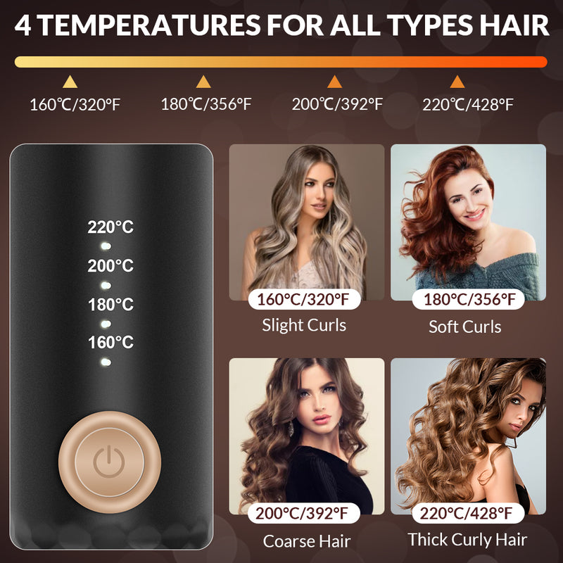 auto rotating ceramic hair curler, view 6 - MRSLM