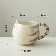 cat-shaped ceramic mug, view 6 - MRSLM