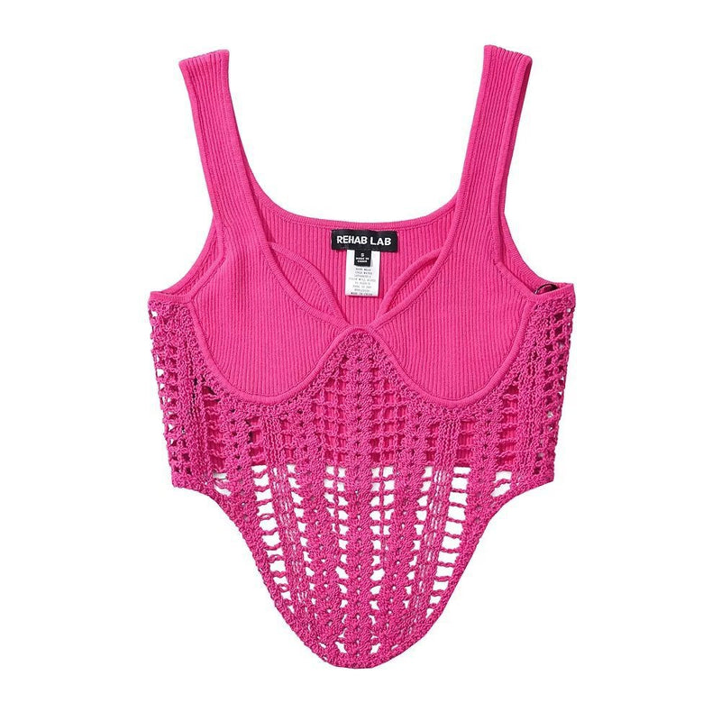 women's solid color knit camisole, view 6 - MRSLM