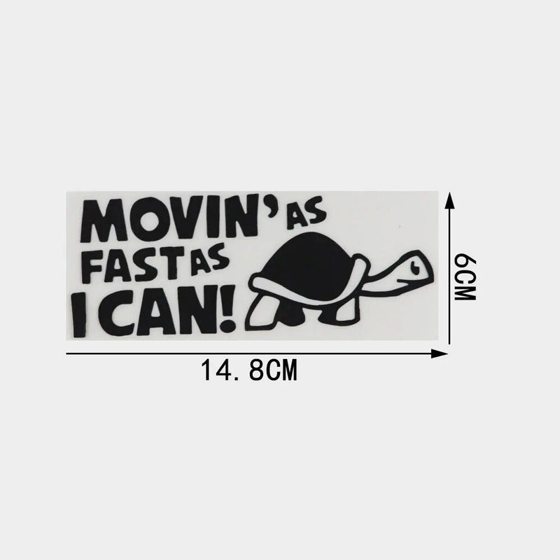 reflective animal car decal, view 6 - MRSLM