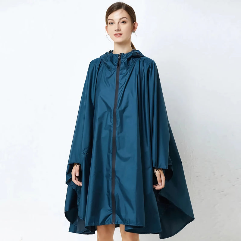 waterproof rain poncho for men and women, view 3 - MRSLM