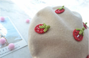 strawberry beret, view 2 - MRSLM