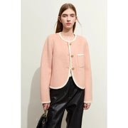 minimalist woolen autumn coat, view 2 - MRSLM