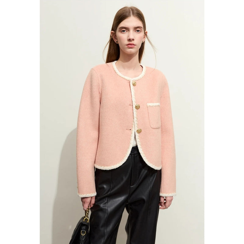 minimalist woolen autumn coat, view 2 - MRSLM