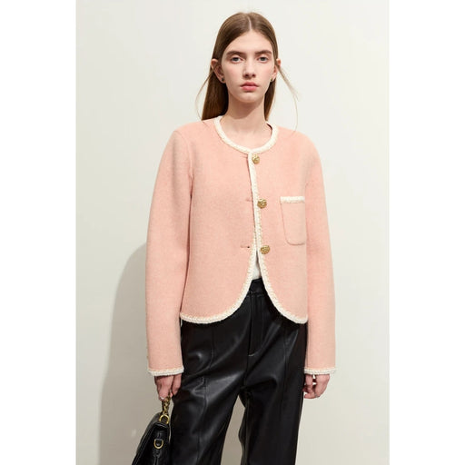 minimalist woolen autumn coat, view 2 - MRSLM