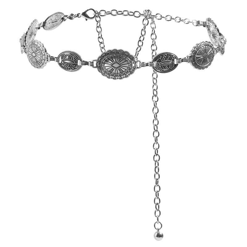 retro metal waist chain belt - MRSLM