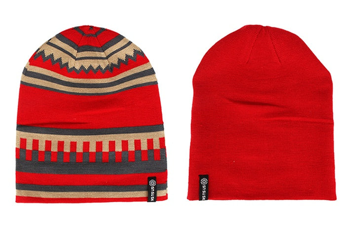 Double-layer knit beanie unisex winter hat, view 5 - MRSLM