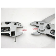 Adjustable wrench multi-tool with pliers and screwdriver, view 2 - MRSLM