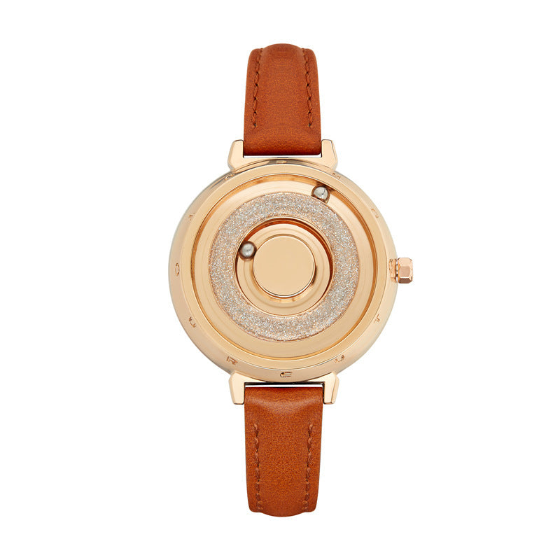 magnetic belt women's quartz watch, view 2 - MRSLM