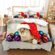 Christmas print thick twill bedding, view 3 - MRSLM