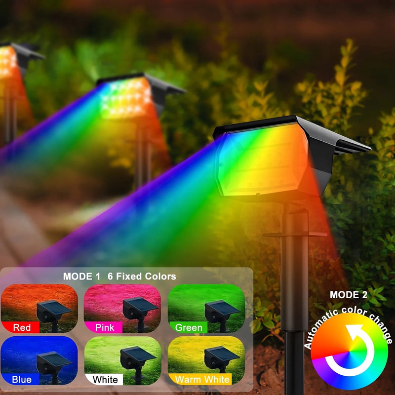 outdoor solar landscape spotlights, view 8 - MRSLM