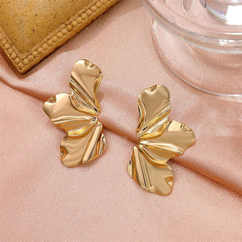 geometric stud earrings, view 5 - MRSLM