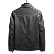 Men's thin faux leather jacket, view 5 - MRSLM