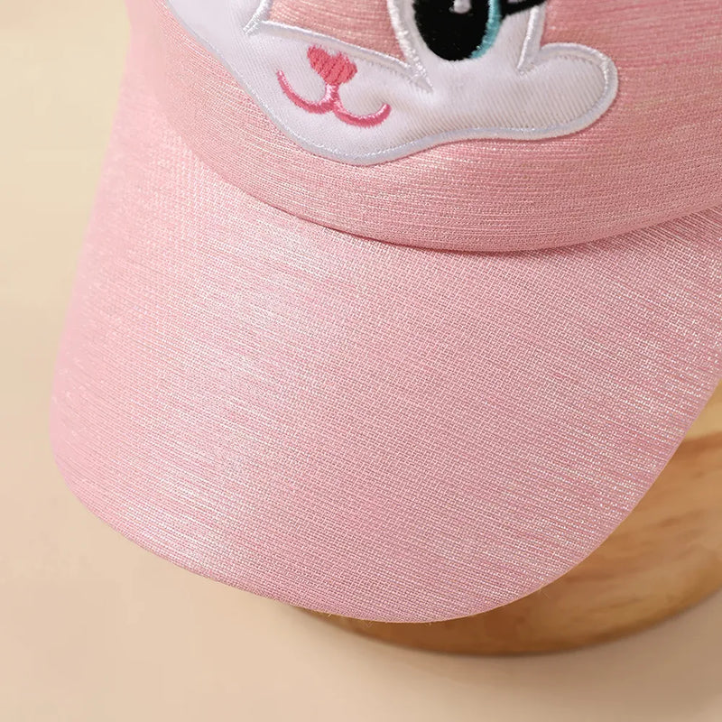 kids cat ear baseball cap, view 9 - MRSLM