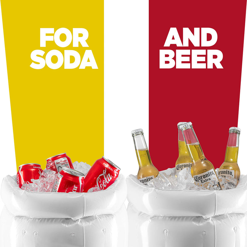 inflatable beer mug cooler pool float, view 4 - MRSLM