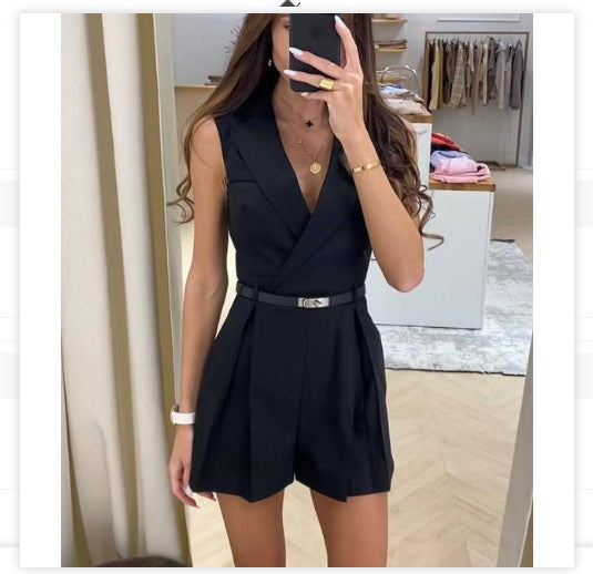 women's commuter suit jumpsuit, view 6 - MRSLM
