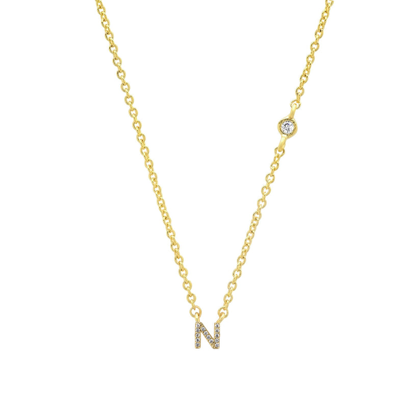 letter pendant necklace, view 30 - MRSLM