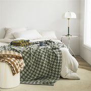 3d illusion plaid cotton bedspread, view 8 - MRSLM