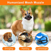 adjustable breathable dog muzzle, view 5 - MRSLM